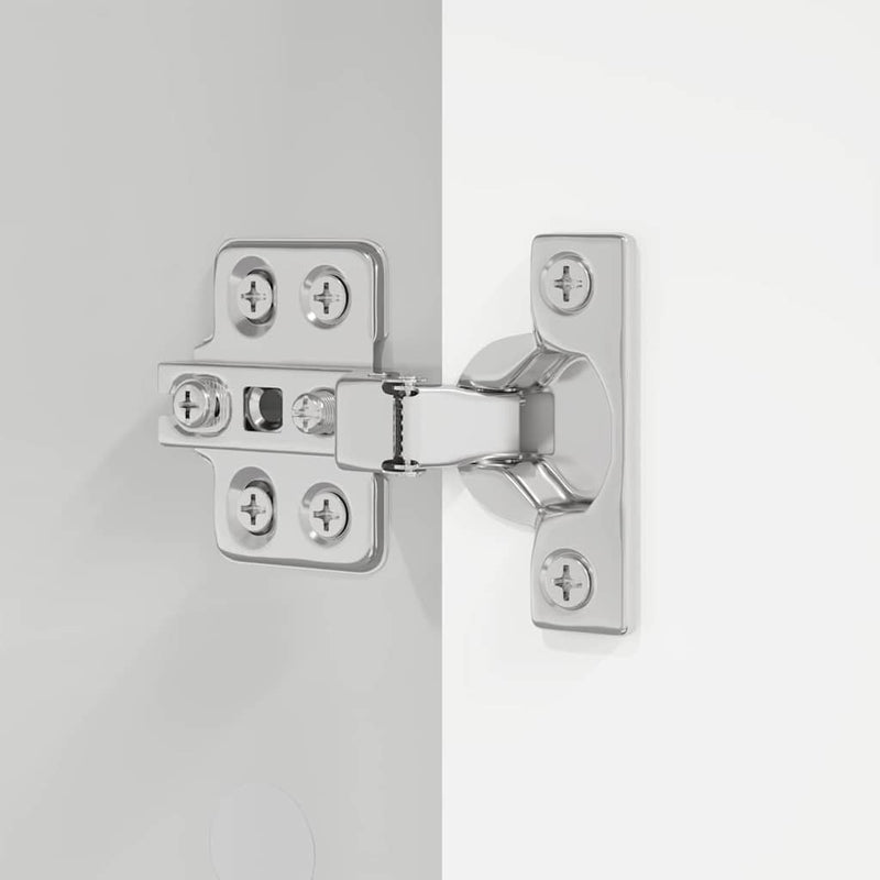 vidaXL Fürdőszoba Székény Magas Fényű Fehér 30,5 x 30 x 195 cm Faanyag