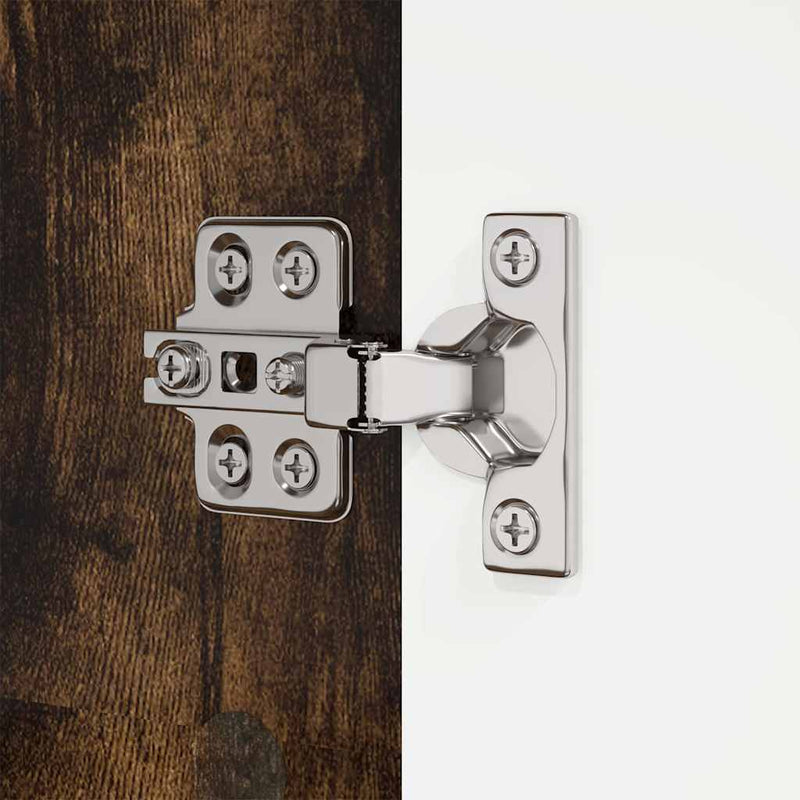 vidaXL Fürdőszoba Székény Füstölt tölgy 30,5 x 30 x 195 cm Faanyag