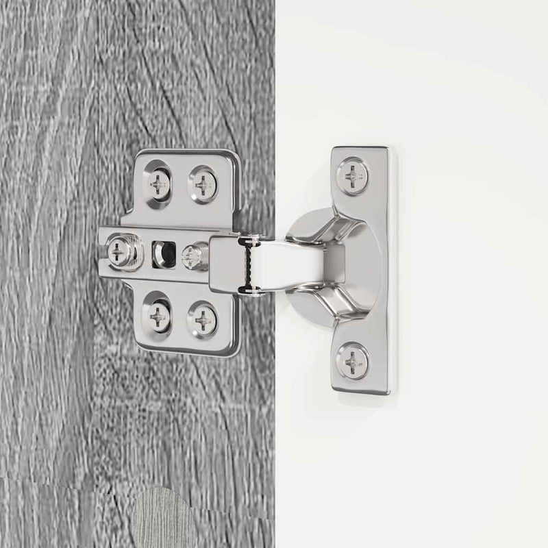 vidaXL Fürdőszoba Székény Szürke Sonoma 30,5 x 30 x 195 cm Faanyag