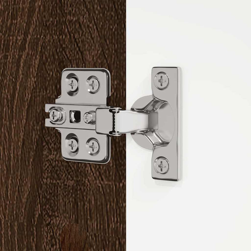 vidaXL Fürdőszoba Székény Barna Tölgy 30,5 x 30 x 195 cm Faanyag