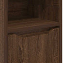 vidaXL Fürdőszoba Székény Barna Tölgy 30,5 x 30 x 195 cm Faanyag