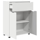 vidaXL Fürdőszoba Székény fiókkal Fehér 72,5 x 36,5 x 100 cm Faanyag