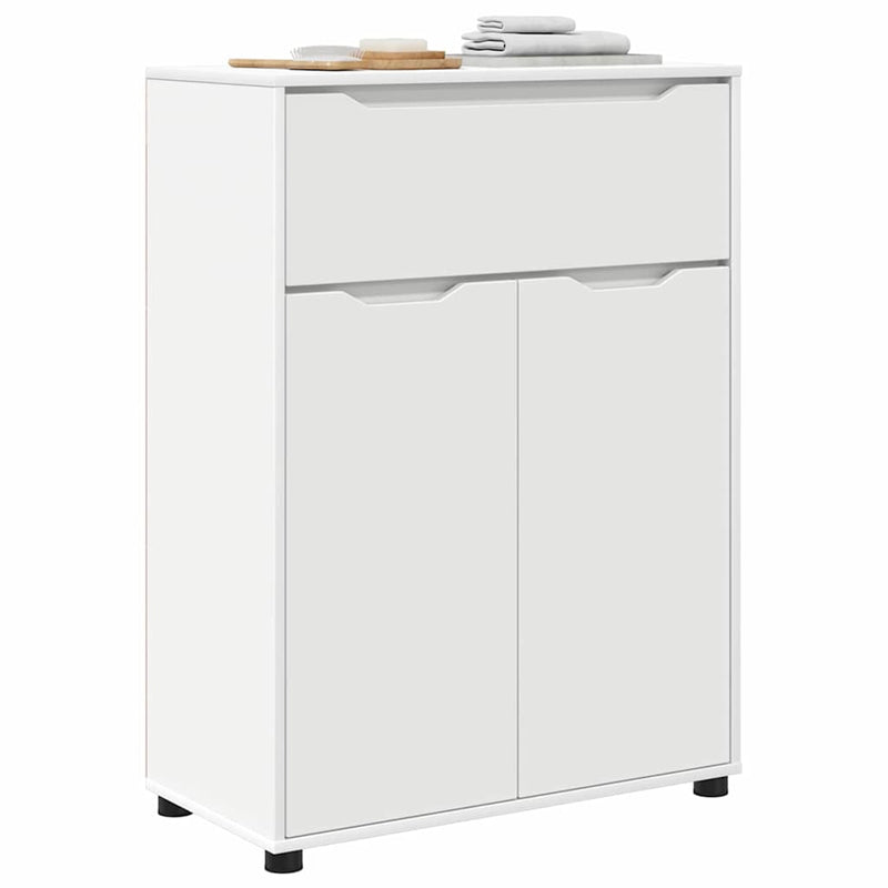 vidaXL Fürdőszoba Székény fiókkal Fehér 72,5 x 36,5 x 100 cm Faanyag