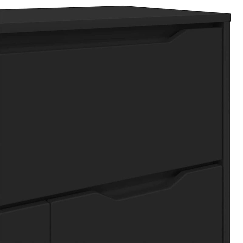 vidaXL Fürdőszoba Székény fiókkal Fekete 72,5 x 36,5 x 100 cm Faanyag