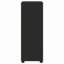 vidaXL Fürdőszoba Székény fiókkal Fekete 72,5 x 36,5 x 100 cm Faanyag