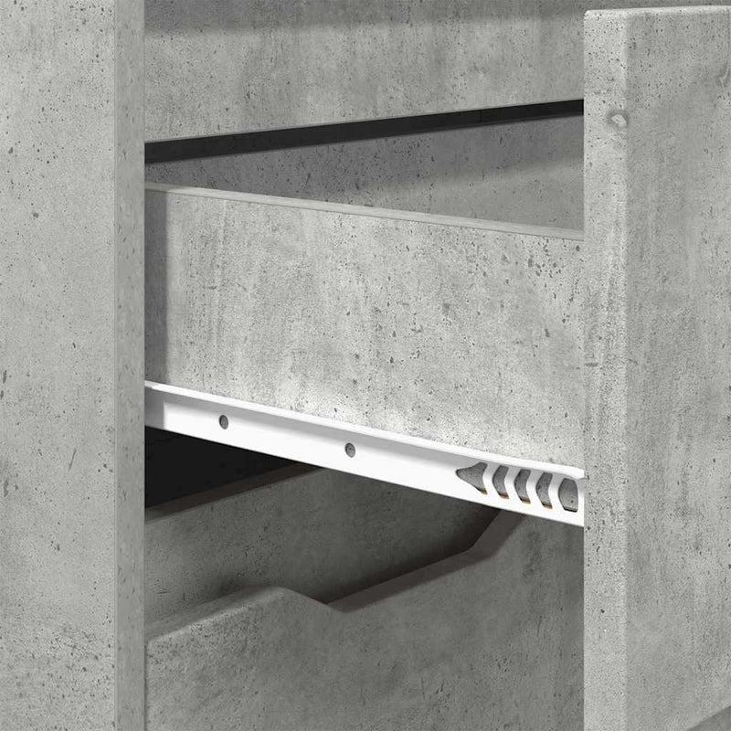 vidaXL Fürdőszoba Székény Beton Szürke 72,5 x 36,5 x 100 cm Faanyag