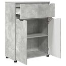 vidaXL Fürdőszoba Székény Beton Szürke 72,5 x 36,5 x 100 cm Faanyag