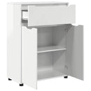 vidaXL Fürdőszoba Székény Magas Fényű Fehér 72,5 x 36,5 x 100 cm