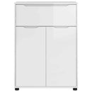 vidaXL Fürdőszoba Székény Magas Fényű Fehér 72,5 x 36,5 x 100 cm