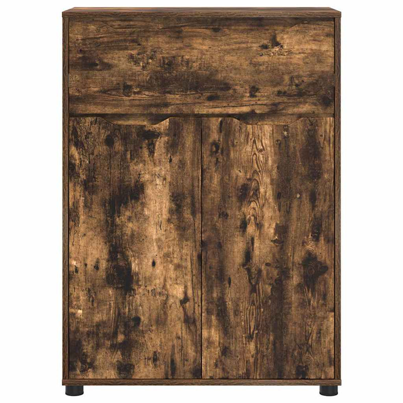 vidaXL Fürdőszoba Székény Füstölt tölgy 72,5 x 36,5 x 100 cm Faanyag