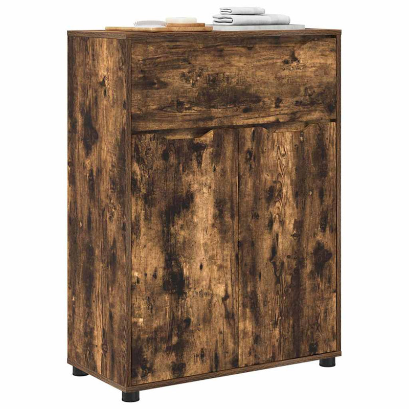 vidaXL Fürdőszoba Székény Füstölt tölgy 72,5 x 36,5 x 100 cm Faanyag