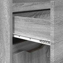 vidaXL Fürdőszoba Székény Szürke Sonoma 72,5 x 36,5 x 100 cm Faanyag