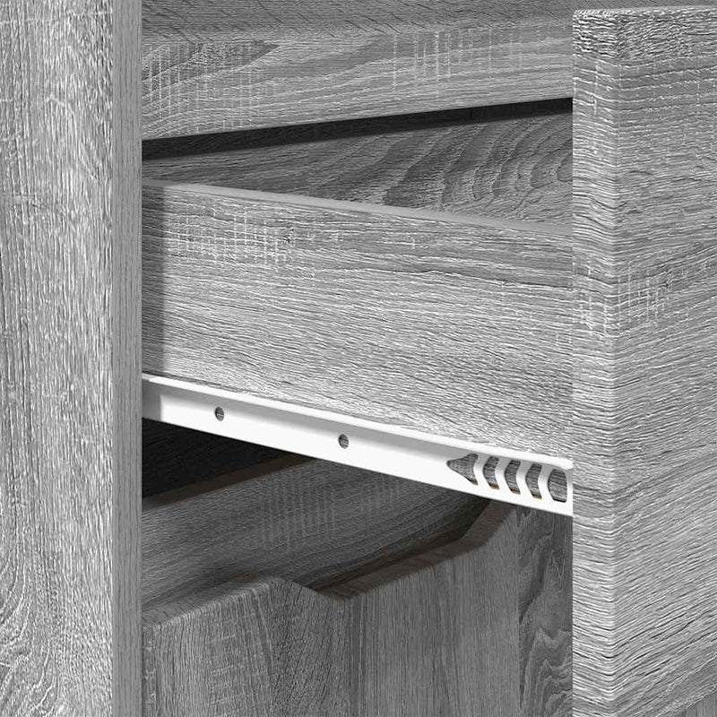 vidaXL Fürdőszoba Székény Szürke Sonoma 72,5 x 36,5 x 100 cm Faanyag