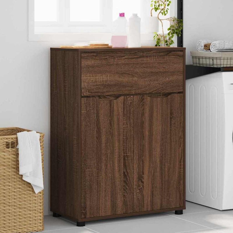 vidaXL Fürdőszoba Székény Barna Tölgy 72,5 x 36,5 x 100 cm Faanyag