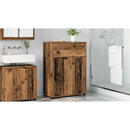 vidaXL Fürdőszoba Székény fiókkal Öreg fa 72,5 x 36,5 x 100 cm Faanyag