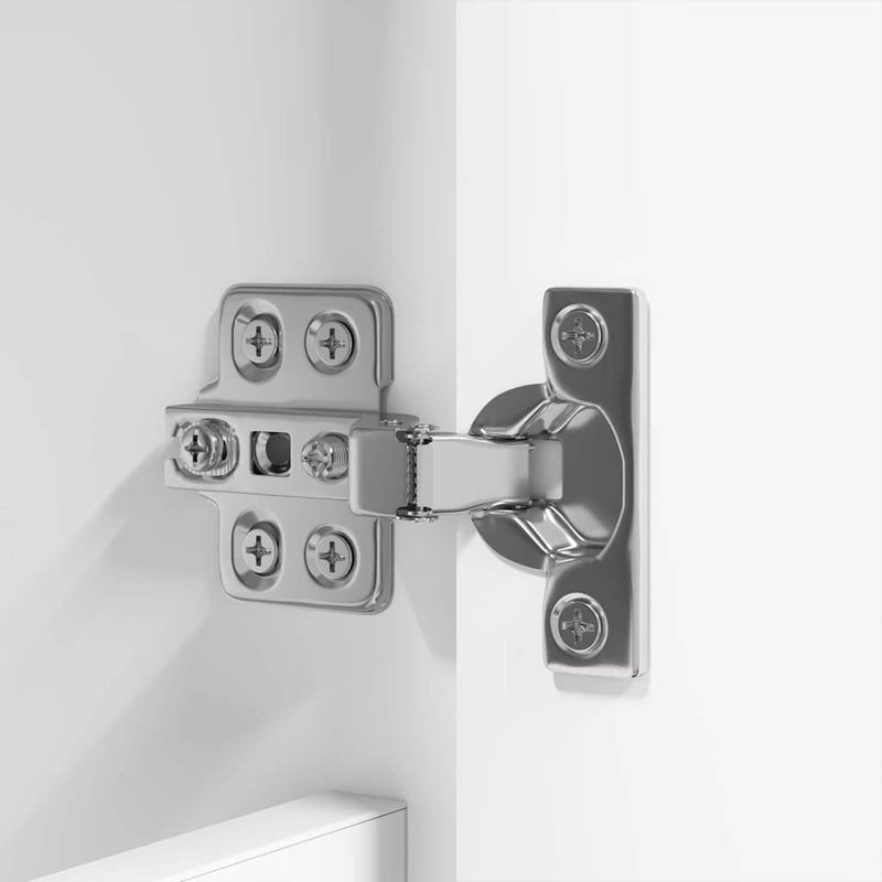 vidaXL Fürdőszobai tükörszekrény ajtóval Fehér 60 x 20 x 60 cm Faanyag