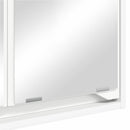 vidaXL Fürdőszobai tükörszekrény ajtóval Fehér 60 x 20 x 60 cm Faanyag