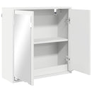vidaXL Fürdőszobai tükörszekrény ajtóval Fehér 60 x 20 x 60 cm Faanyag