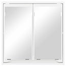 vidaXL Fürdőszobai tükörszekrény ajtóval Fehér 60 x 20 x 60 cm Faanyag