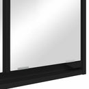 vidaXL Fürdőszobai tükörszekrény Fekete 60 x 20 x 60 cm Faanyag