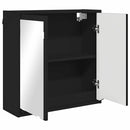 vidaXL Fürdőszobai tükörszekrény Fekete 60 x 20 x 60 cm Faanyag