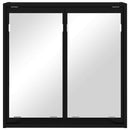 vidaXL Fürdőszobai tükörszekrény Fekete 60 x 20 x 60 cm Faanyag