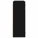vidaXL Fürdőszobai tükörszekrény Fekete 60 x 20 x 60 cm Faanyag