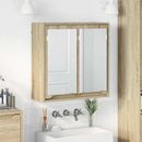 vidaXL Fürdőszobai tükörszekrény Sonoma tölgy 60 x 20 x 60 cm Faanyag