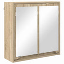 vidaXL Fürdőszobai tükörszekrény Sonoma tölgy 60 x 20 x 60 cm Faanyag