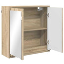 vidaXL Fürdőszobai tükörszekrény Sonoma tölgy 60 x 20 x 60 cm Faanyag
