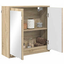 vidaXL Fürdőszobai tükörszekrény Sonoma tölgy 60 x 20 x 60 cm Faanyag