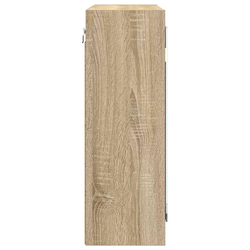 vidaXL Fürdőszobai tükörszekrény Sonoma tölgy 60 x 20 x 60 cm Faanyag