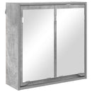vidaXL Fürdőszobai tükörszekrény Beton Szürke 60 x 20 x 60 cm