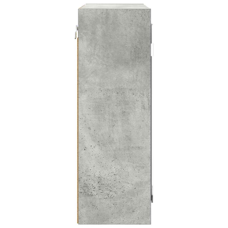 vidaXL Fürdőszobai tükörszekrény Beton Szürke 60 x 20 x 60 cm Faanyag