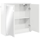 vidaXL Fürdőszobai tükörszekrény Magas Fényű Fehér 60 x 20 x 60 cm