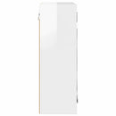 vidaXL Fürdőszobai tükörszekrény Magas Fényű Fehér 60 x 20 x 60 cm