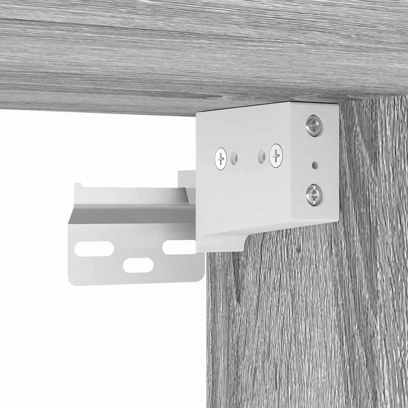 vidaXL Fürdőszobai tükörszekrény Szürke Sonoma 60 x 20 x 60 cm Faanyag