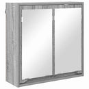 vidaXL Fürdőszobai tükörszekrény Szürke Sonoma 60 x 20 x 60 cm Faanyag