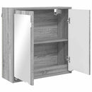 vidaXL Fürdőszobai tükörszekrény Szürke Sonoma 60 x 20 x 60 cm Faanyag