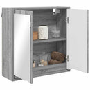 vidaXL Fürdőszobai tükörszekrény Szürke Sonoma 60 x 20 x 60 cm Faanyag