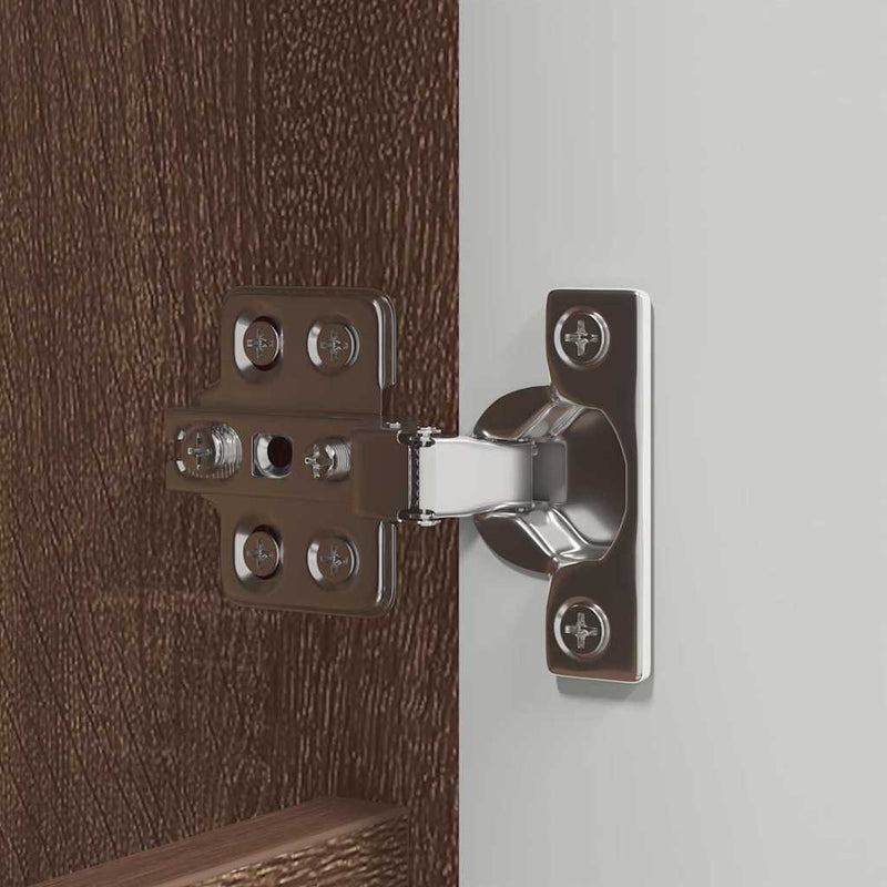 vidaXL Fürdőszobai tükörszekrény Barna Tölgy 60 x 20 x 60 cm Faanyag