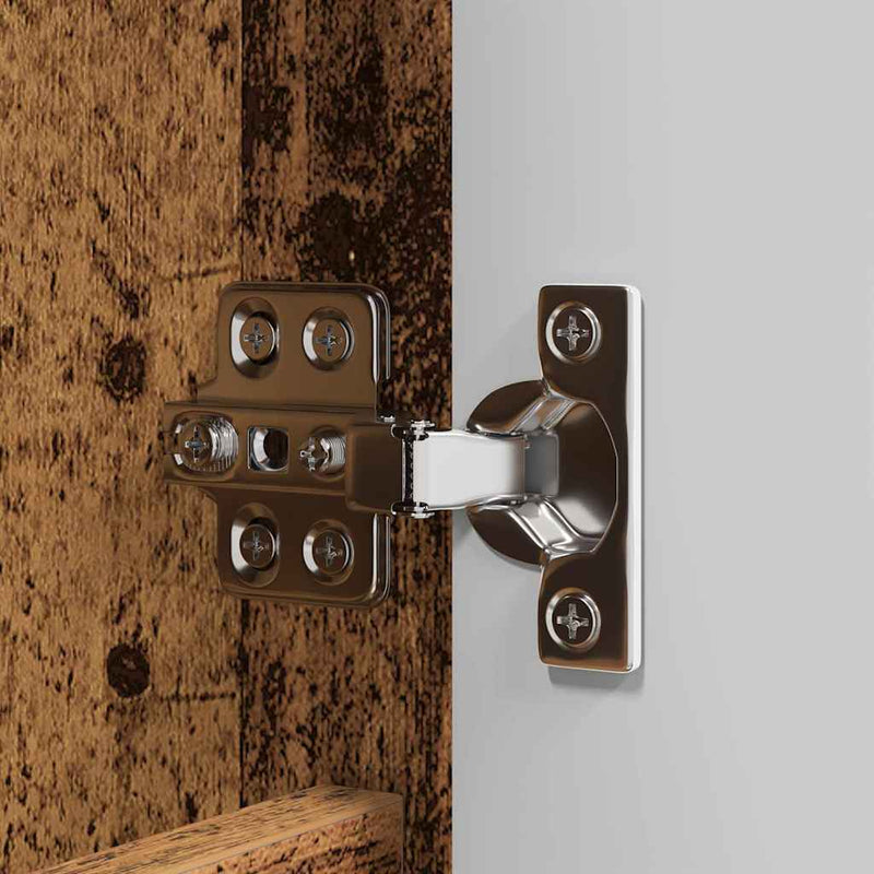 vidaXL Fürdőszobai tükörszekrény Öreg fa 60 x 20 x 60 cm Faanyag