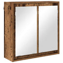 vidaXL Fürdőszobai tükörszekrény Öreg fa 60 x 20 x 60 cm Faanyag