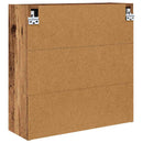 vidaXL Fürdőszobai tükörszekrény Öreg fa 60 x 20 x 60 cm Faanyag
