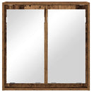 vidaXL Fürdőszobai tükörszekrény Öreg fa 60 x 20 x 60 cm Faanyag