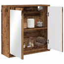 vidaXL Fürdőszobai tükörszekrény Öreg fa 60 x 20 x 60 cm Faanyag