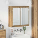 vidaXL Fürdőszobai tükörszekrény Artisan tölgy 60 x 20 x 60 cm Faanyag