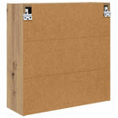 vidaXL Fürdőszobai tükörszekrény Artisan tölgy 60 x 20 x 60 cm Faanyag