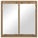 vidaXL Fürdőszobai tükörszekrény Artisan tölgy 60 x 20 x 60 cm Faanyag