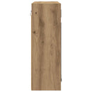 vidaXL Fürdőszobai tükörszekrény Artisan tölgy 60 x 20 x 60 cm Faanyag